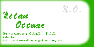 milan ottmar business card